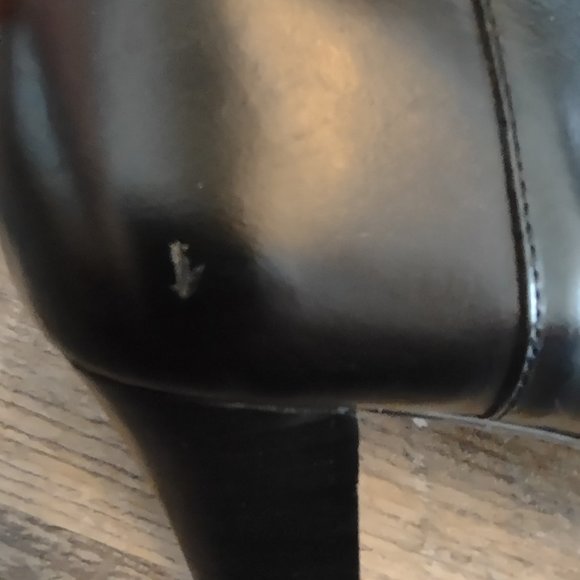 Anne Klein Akgansee Black Boots Size 8 - Picture 11 of 16